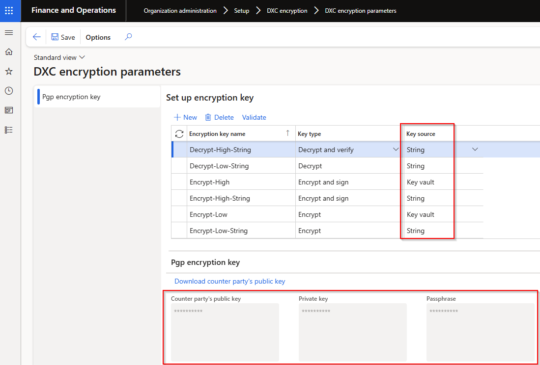 Store key values in FinOps